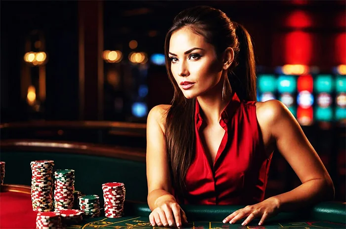 Dealer memandu suasana meja live kasino UBERTOTO